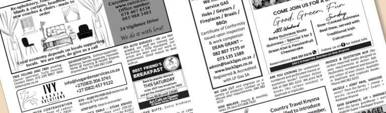 Place a classified ad in Action Ads