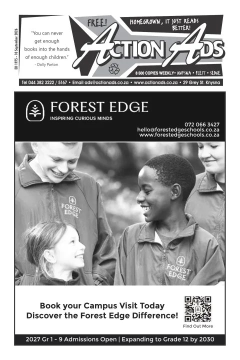 Action Ads Knysna – Issue 1975 – 10 September 2026