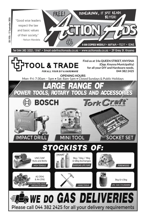 Action Ads Knysna – Issue 1976 – 17 September 2026