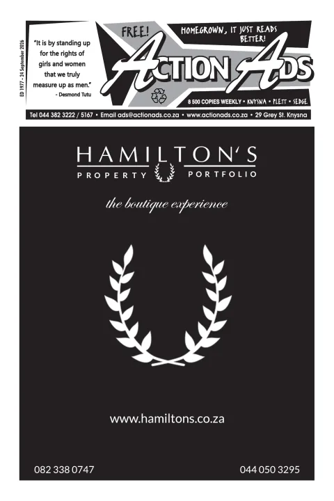 Action Ads Knysna – Issue 1977 – 24 September 2026
