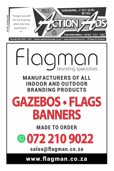 Action Ads Knysna – Issue 1979 – 8 October 2026