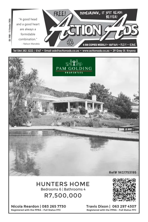 Action Ads Knysna – Issue 1980 – 15 October 2026